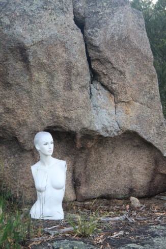 Isabella and Mowing the Lawn.